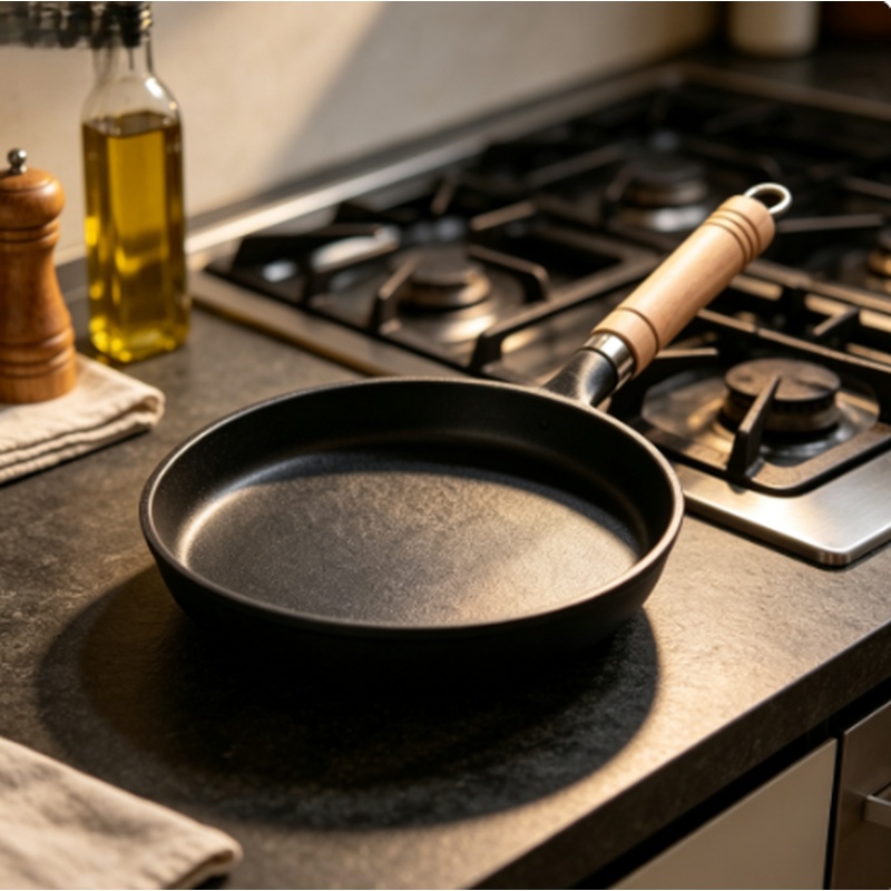 Mini Pancake Griddle - 26cm ongecoate gietijzeren koekenpan, antiaanbak crêpe-