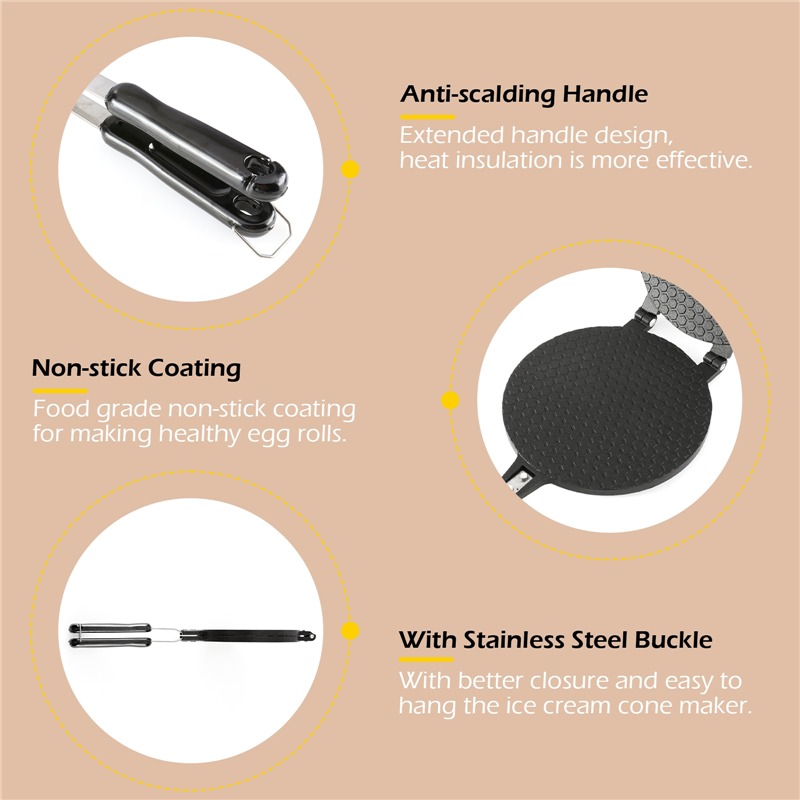 22 Cm Non-stick Loempia Wafeli - Egg Waffle Pan recensie en prijs