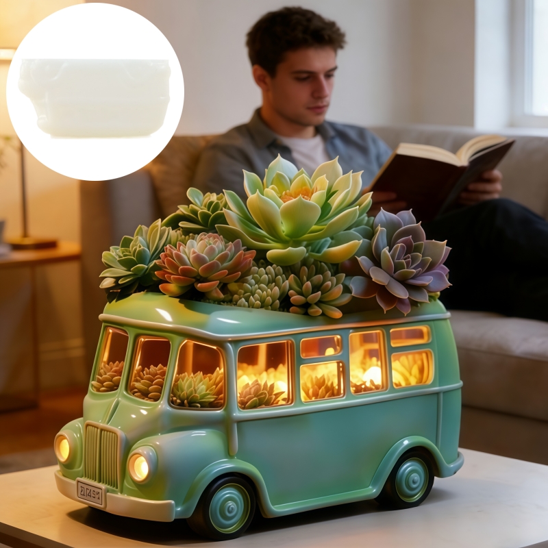 Bus succulent planten bloempot - Potsticker Mold recensie en prijs